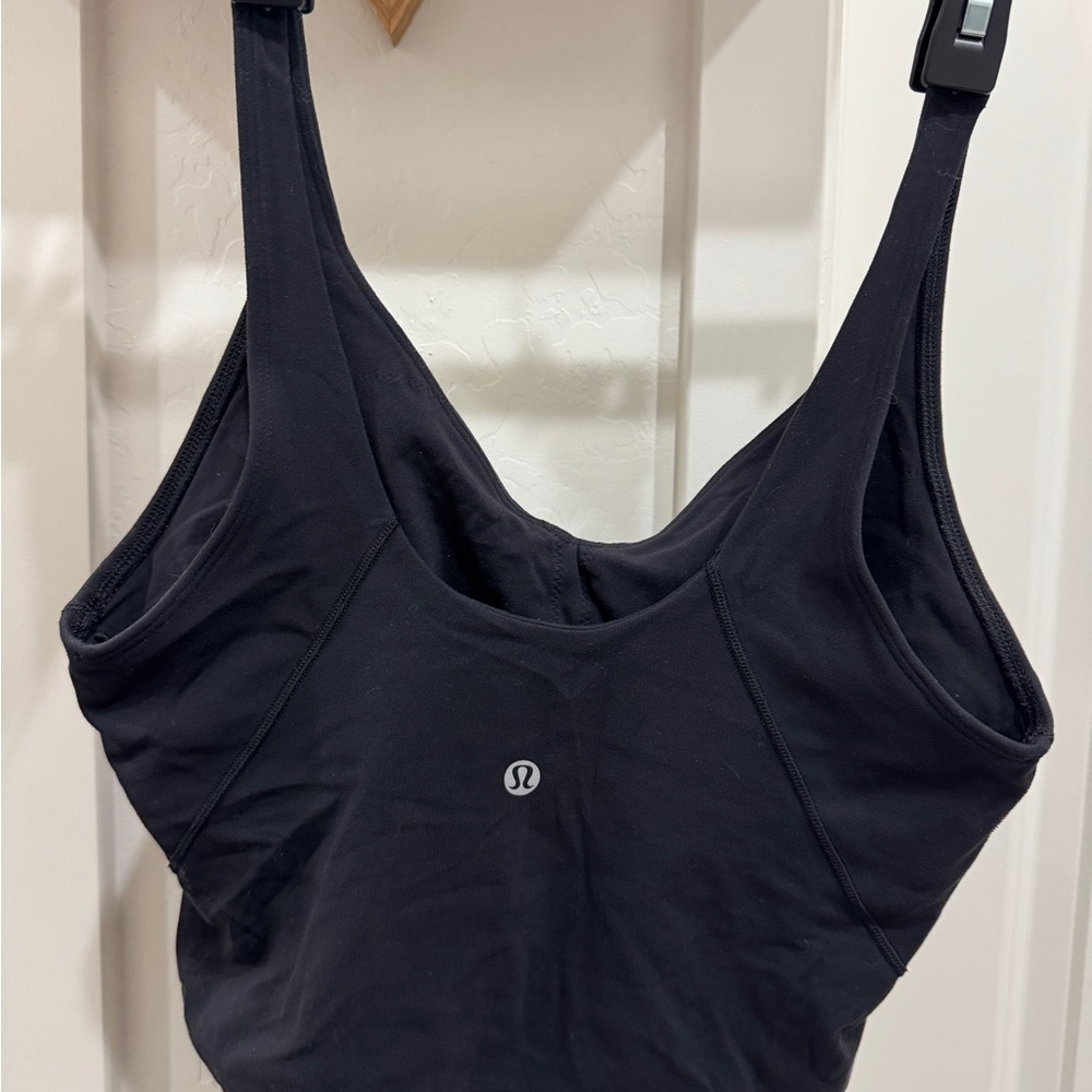 Lululemon Athletica Align Crop Top/ bra/tank  sz 8 Black